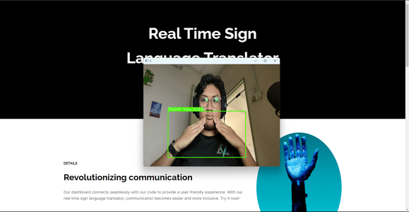 Real-time sign language translator using YOLOv8 and computer vision